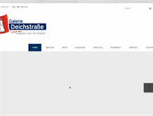 Tablet Screenshot of galerie-deichstrasse.com